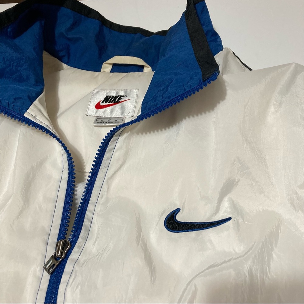 Vintage 90s Nike Big swoosh Logo Windbreaker Jacket Size M